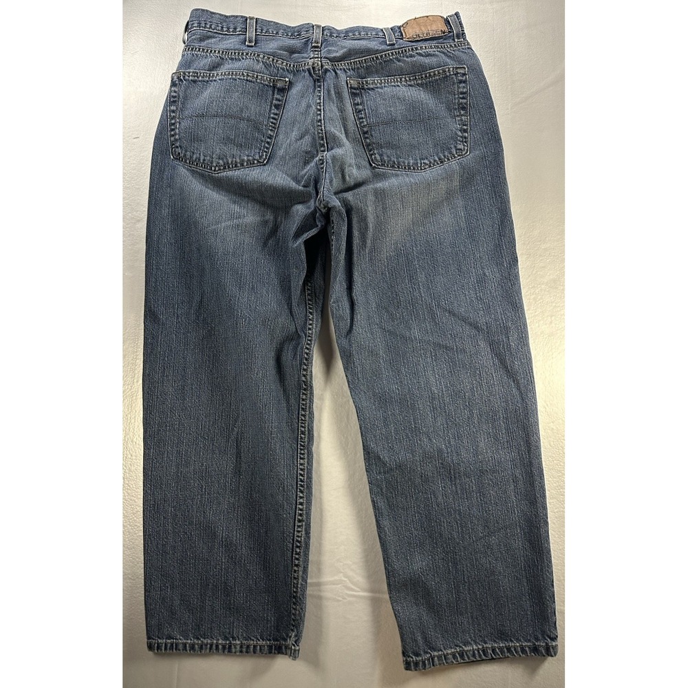 Denizen From Levis 281 Jeans 36x27 Straight Fit Denim Men's Size Blue Dirty Wash - Picture 2 of 15